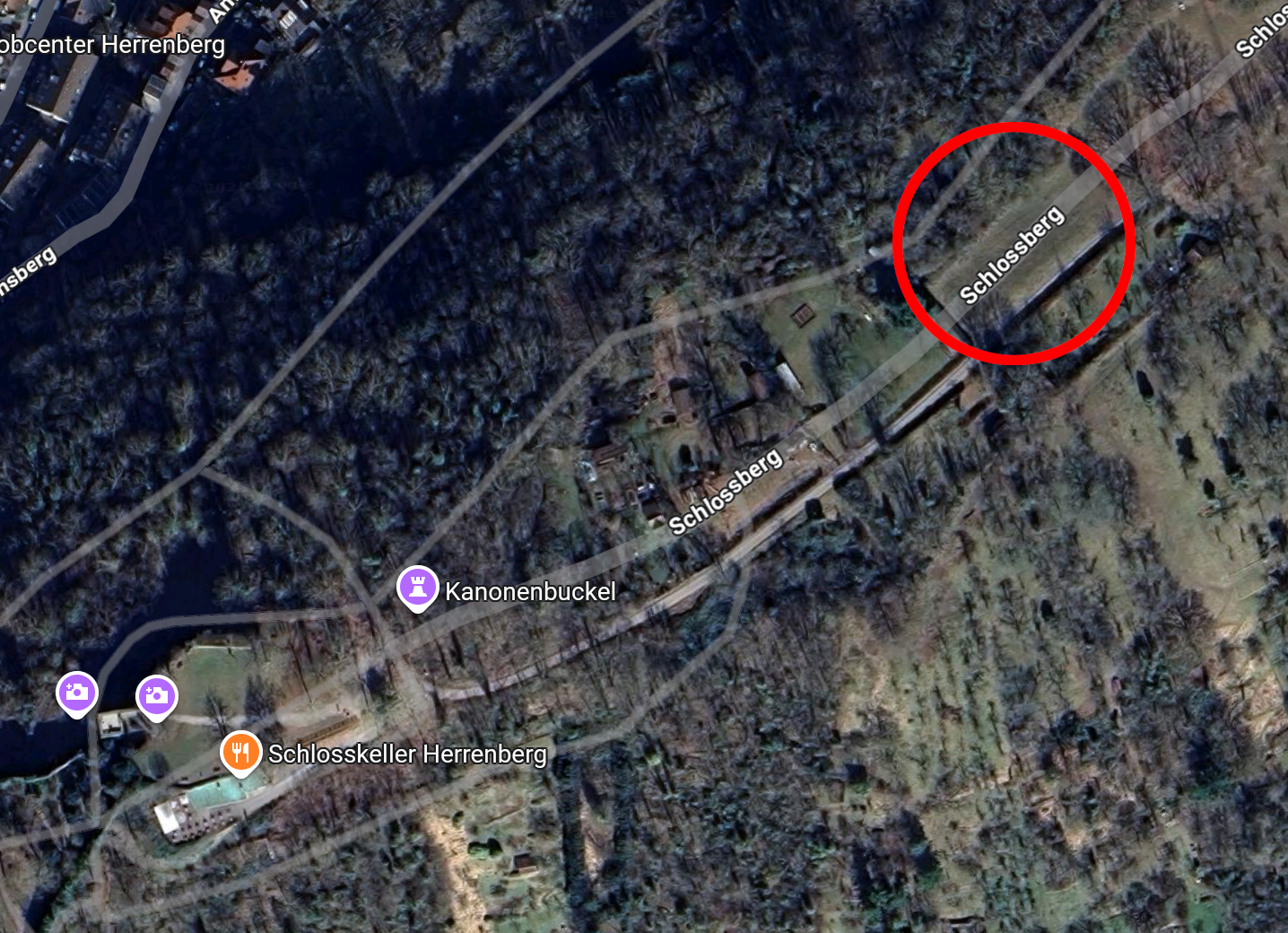 Map to Schlosskeller